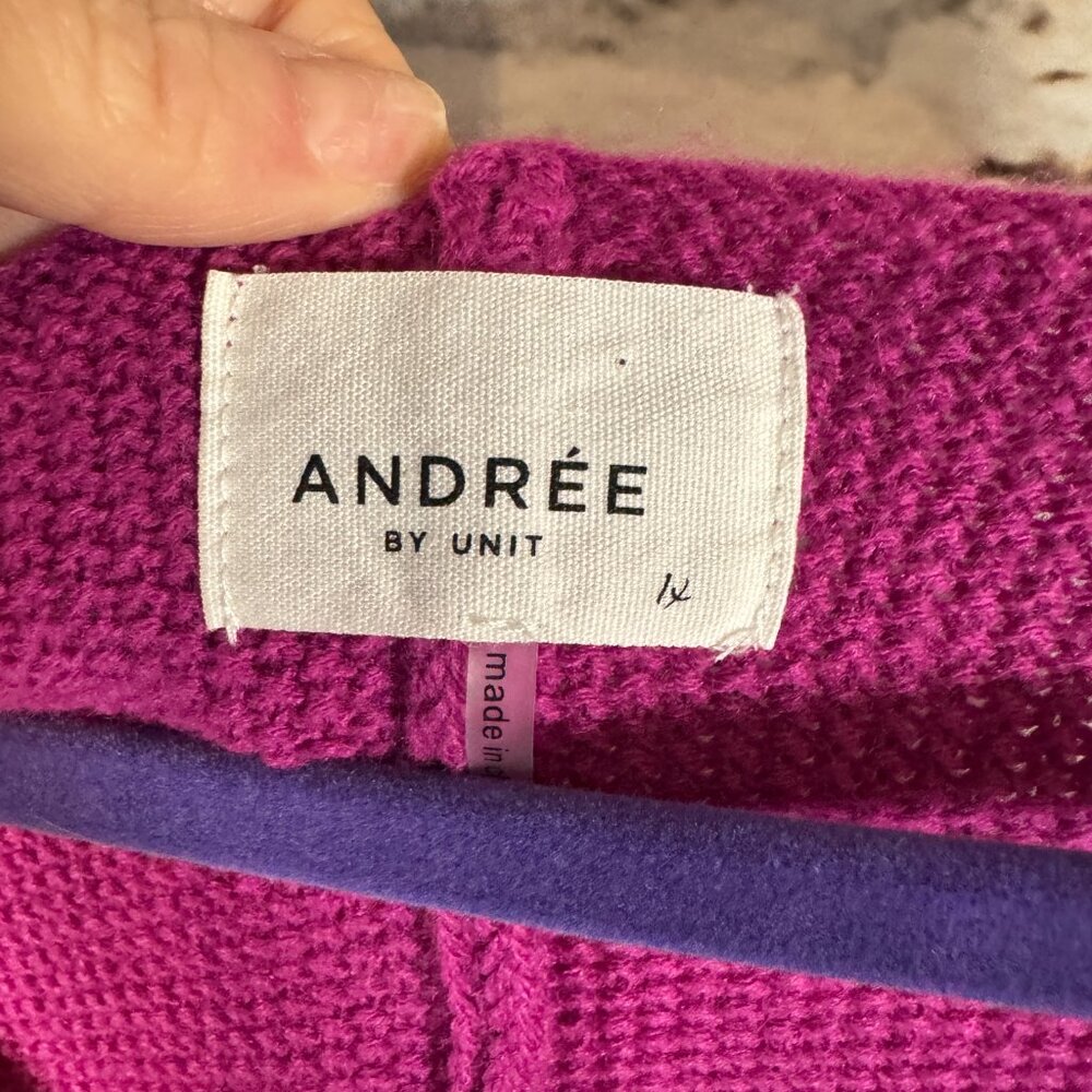 Andree By Unit - Color Block Round Neck Sweater -… - image 4